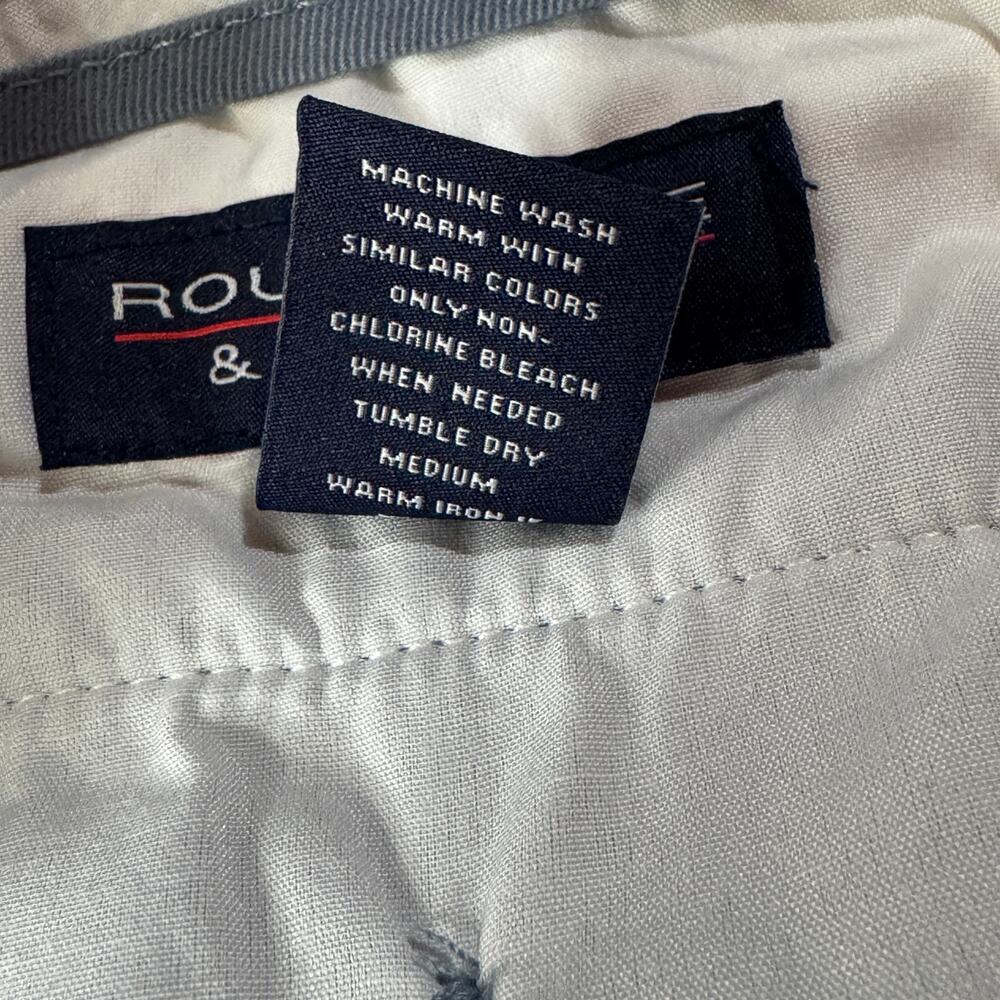 Roundtree & Yorke SZ 50 Casual Mens Chino Shorts Classic Fit Flat Front Stretch - Picture 6 of 6